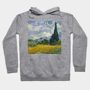 Vincent Van Gogh- A Wheatfield with Cypresses Hoodie